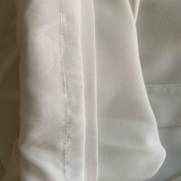 Club Monaco White Wide Leg Pants Size 00 - Picture 10 of 14